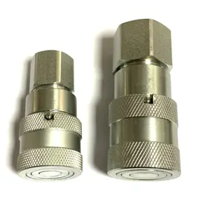 Japan type iso9001 pipe quick coupler water hose connection flat face joint hydraulic quick couplings for sanitary