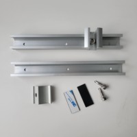 Kit de montage solaire pour toiture facile à installer, mini-rails en U 120 mm 200 mm, support PV pour toiture en tôle trapézoïdale