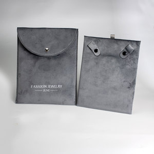 Bolsa de terciopelo de microfibra personalizada de alta calidad para joyería con almohadilla/soporte interior, bolsa para pendientes, soporte para exhibición de collares - Product Image 4