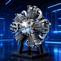 Moteur à essence LZF GF150R5, quatre temps, 150 cm³, cinq cylindres, moteur en métal en forme d'étoile pour avion RC, modèle d'avion à voilure fixe