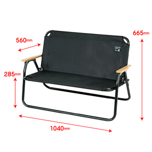 YILU Extérieur En Métal 2 Personnes Portable <span class=keywords><strong>Pliant</strong></span> Pliable <span class=keywords><strong>Banc</strong></span> <span class=keywords><strong>De</strong></span> Plage <span class=keywords><strong>Camping</strong></span> Double Chaise - Product Image 2