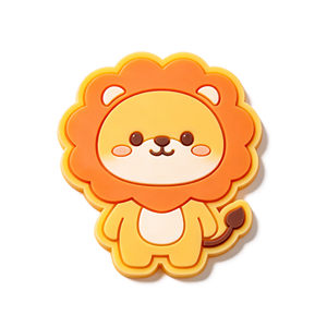 Parches de Goma de PVC Suave con Relieve 3D Ecológicos Personalizados, Etiquetas de Silicona con Forma de Animales de Dibujos Animados como Leones y Elefantes para Ropa Infantil - Product Image 3