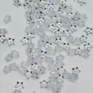 Star Shaped Cubic Zirconia 5ASPG High Gloss Cut For Jewelry Making White - Product Image 3