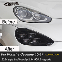 Faros Delanteros LED de Alta Calidad Estilo Matrix PDLS 2025 para Porsche Cayenne 958 2015-2017, Ensamblaje de Lámparas Delanteras Plug and Play de 2 Piezas