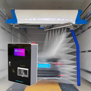 Système de lavage de voiture 360° entièrement automatisé et piloté par l'IA, fonctionnement électrique sans contact, pulvérisation de mousse, aucun effort manuel requis, en acier inoxydable - Product Image 4