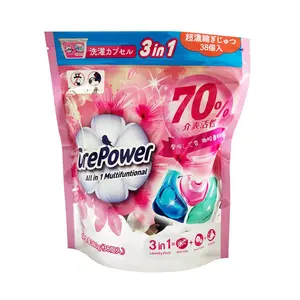 Custom Brand Washing Powder Packaging Bag Stand up Zipper Ziplock Plastic Laminated Laundry Detergent Bags