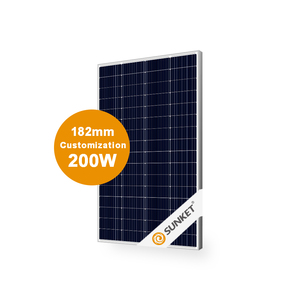 แผงโซลาร์เซลล์แบบโมโนคริสตัลไลน์และโพลีคริสตัลไลน์ พร้อมไฟ LED ขนาด 150w 200w 1000w ราคาพร้อมแบตเตอรี่ - Product Image 2