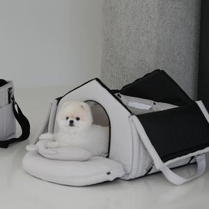 持ち運び可能なエコフレンドリーな正方形の犬小屋、ペットキャリー、屋外用モバイルバッグ、犬用ナイロン製、オールシーズン、車載用、組み立て済み - Product Image 3