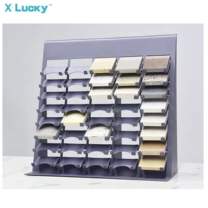 Chất lượng cao di động kim loại Pegboard Kệ hiển thị PEG Board hiển thị thạch anh hiển thị đứng đá kim loại giá cho showroom - Product Image 3