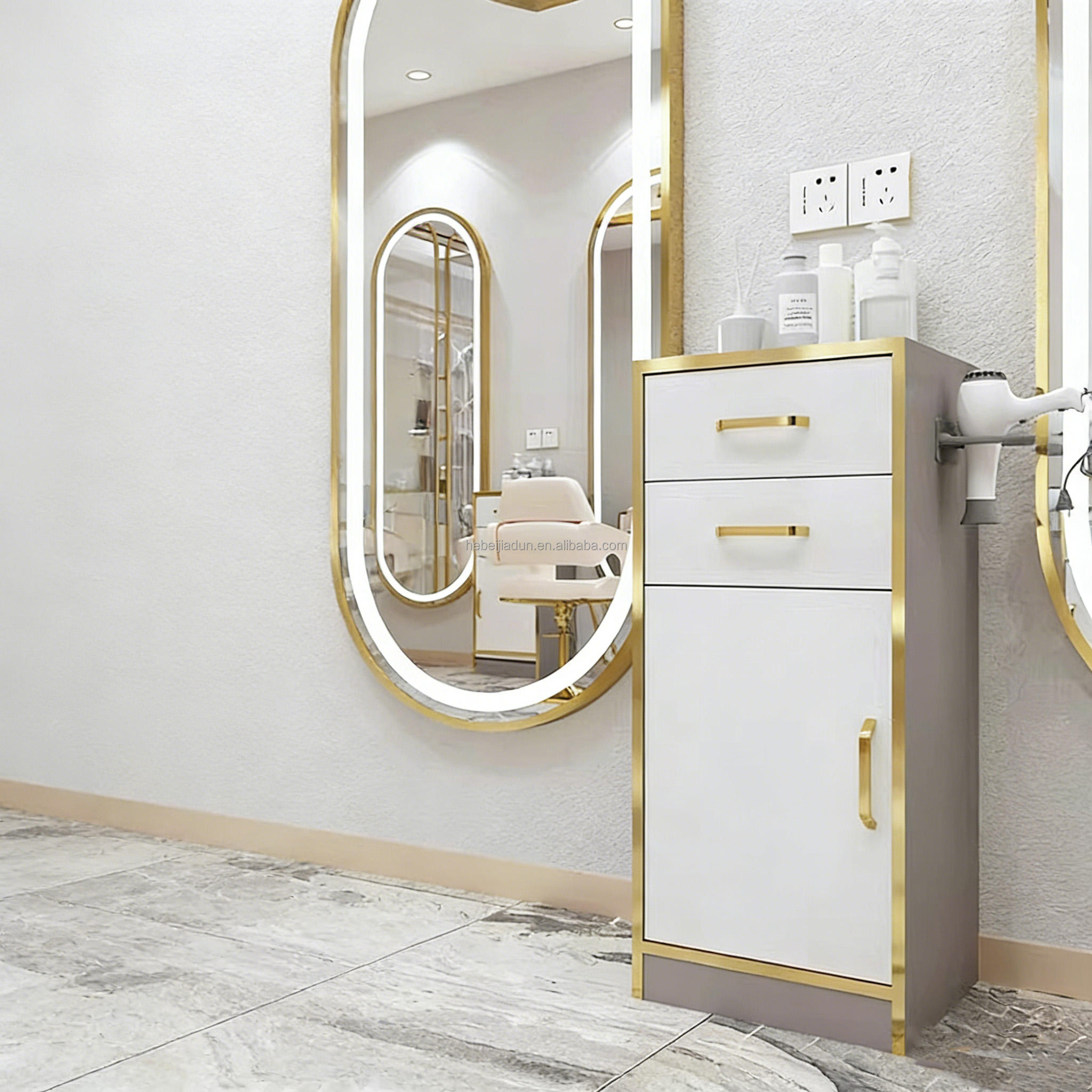 05_Two Drawers and One Door [Grey-White](one)