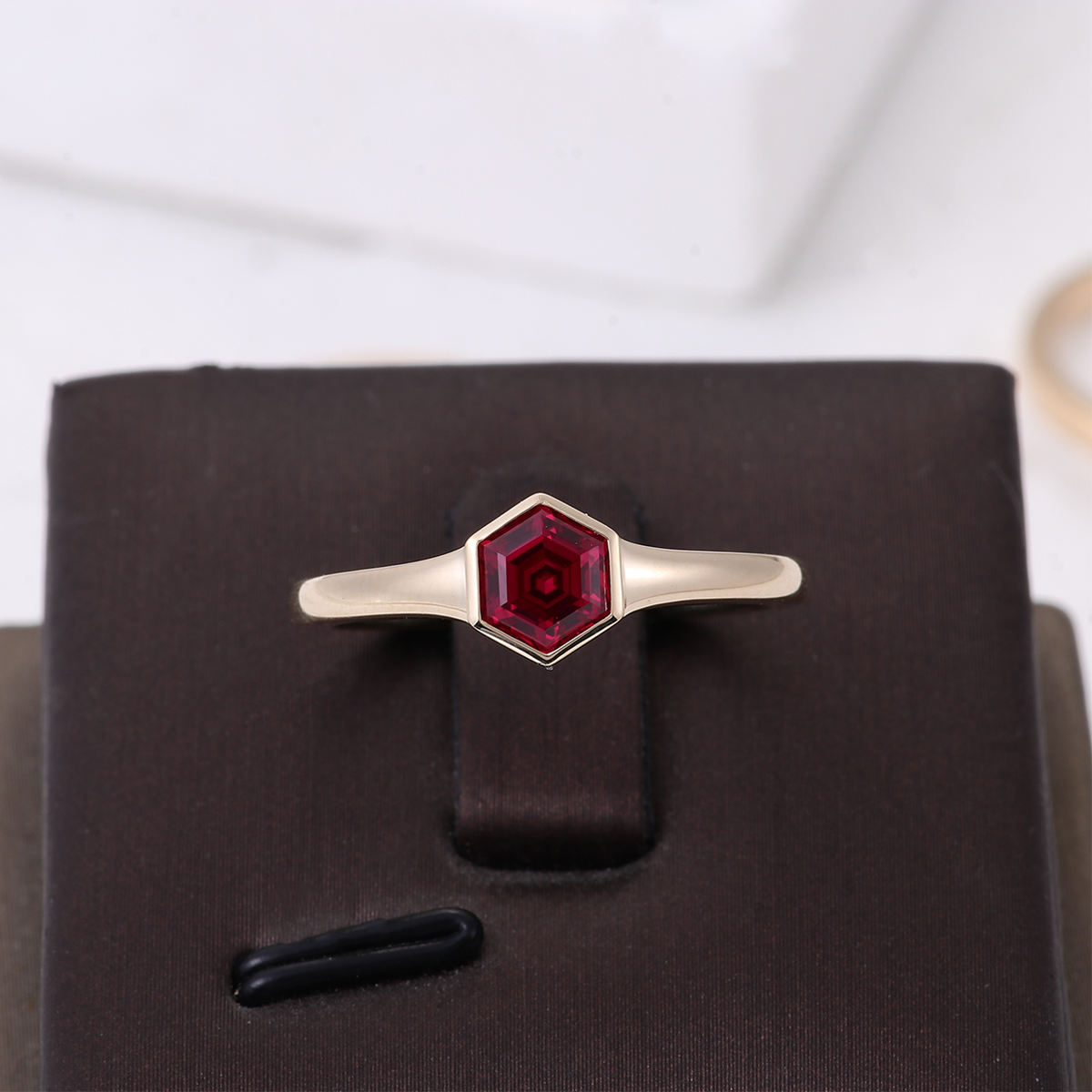 ทอง 14k+ทับทิมแล็บ 2.4ct