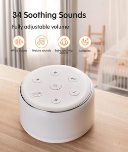 Máquina <span class=keywords><strong>de</strong></span> Sonido Blanco para Bebés, con Sonidos <span class=keywords><strong>de</strong></span> la Naturaleza, Luz <span class=keywords><strong>de</strong></span> Respiración y Temporizador, Control <span class=keywords><strong>de</strong></span> Volumen, 34 Sonidos Relajantes - Product Image 3