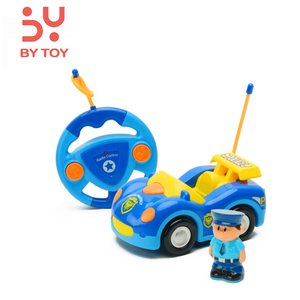 Offres Spéciales facile à utiliser télécommande dessin animé Police radiocommande enfants électrique radiocommande voiture de course jouets pour les tout-petits - Product Image 1