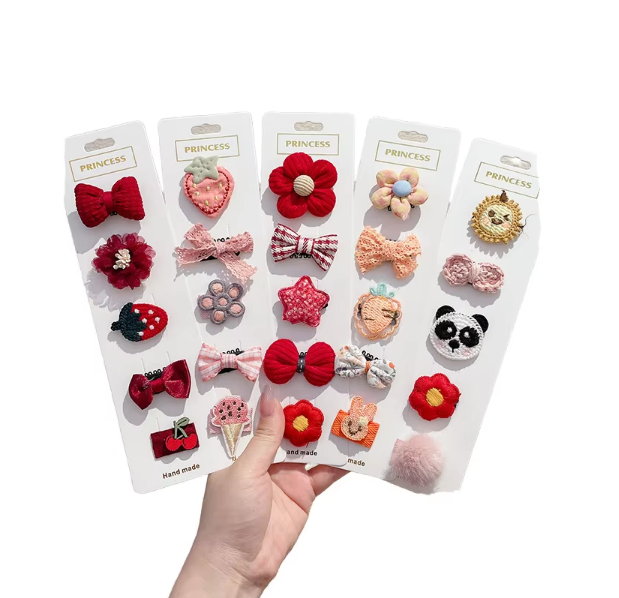 5pcs Set Eco-Friendly Plastic Pet Hair Clip Accessories for Cats and Dogs