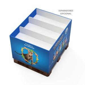 กล่องวางสินค้าปลีกแบบกำหนดเองสำหรับซูเปอร์มาร์เก็ต กล่องพับได้สำหรับวางหนังสือ กล่องกระดาษแข็งสำหรับจัดแสดงสินค้าปลีก - Product Image 5