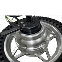 Moteur brushless haute puissance 12 pouces avec frein électromagnétique à coupure de courant et encodeur, à axe simple/double, pour vélo électrique, AMR, UGV, robot