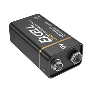 Bateria 9V alcalina categoria super da vida útil de 5 anos para a bateria alcalina do microfone 6LR61 9V do detector de fumo