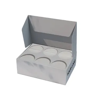 Custom Printed Cake Folding Holder Box Cupcake Dessert Paper Boxes With Insert Take Away Grade Food Case