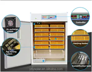 Incubateur d'oeufs de poule machine d'éclosion entièrement automatique à vendre incubateur 112 oeufs 12v 220v