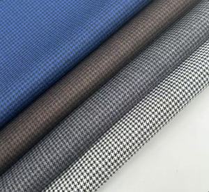 قماش منسوج بنقشة مربعات 30% صوف و70% بوليستر بوزن 270 جرام، مزدوج الوجه، مقاوم للماء والرياح والتآكل، مصبوغ بلون واحد، ثقيل الوزن للبدلات - Product Image 5