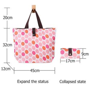 Sac de courses pliable et extensible robuste en polyester 190T/210D pour supermarché, réutilisable - Product Image 5