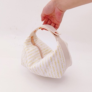 Fashion Women Eco-Friendly Large Lace <b>Makeup</b> Bags Reusable Custom DIY Zipper Soft Handle <b>Storage</b> Pouches Portable Travel - Product Image 1