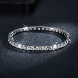 Pulsera de Tenis con Piedras de Moissanita Sintética de 4mm, Estilo Clásico, Joyería Cristiana, Lista para Enviar - Product Image 2