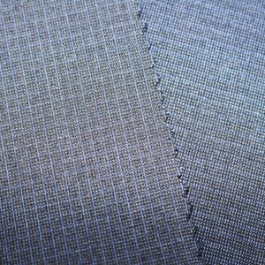 Sang Trọng Chải Kỹ Dài Chủ yếu Cotton-Cupro Sợi Nhuộm Vải Màu Xanh Hải Quân Trọng Lượng Nhẹ Suiting Cho Áo Khoác, Ăn Mặc Quần & Quần Giản Dị - Product Image 2