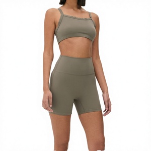 Shorts Deportivos de Cintura Alta para Mujer, Transpirables, de Secado Rápido, Alta Elasticidad, Spandex/Nylon, para Gimnasio y Ciclismo - Product Image 2