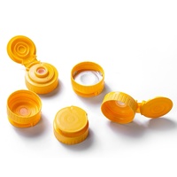 Bouteille de condiment en plastique transparente HDPE de 273 ml (9 oz) avec bouchon à valve en silicone pour le ketchup et les vinaigrettes