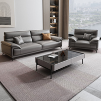 Canapé modulaire en cuir moderne ZHUO à trois places pour la maison, le bureau, le salon - Utilisation commerciale polyvalente