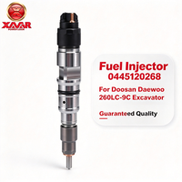 Injecteur de carburant haute pression Common Rail 0445120268 pour excavatrice Doosan Daewoo 260LC-9C, ensemble de buse d'injecteur de moteur diesel
