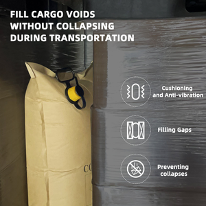 Không khí Túi <span class=keywords><strong>container</strong></span> gối vật liệu đóng gói kraft giấy <span class=keywords><strong>PP</strong></span> dệt có thể tái chế không khí đóng gói túi khí chèn lót - Product Image 5