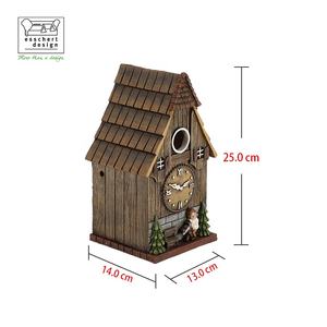 Nouvelle Horloge Coucou en Résine pour Extérieur, Maison d'Oiseaux en Résine pour Jardin, Vente en Gros par Esschert Design - Product Image 4