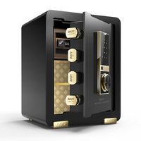 Coffre-fort de sécurité en acier allié robuste, porte de 3 mm, serrure numérique biométrique à empreintes digitales pour hôtel, bureau, commerce