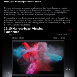 โน้ตบุ๊ก ThinkPad X1 Nano รุ่นเรือธง ขนาด 13 นิ้ว ระดับอัลตร้าเกรดการบิน แบรนด์ใหม่ หน้าจอแบบวินโดวส์ คอมพิวเตอร์ธุรกิจขนาดเล็กสำหรับมืออาชีพ - Product Image 3