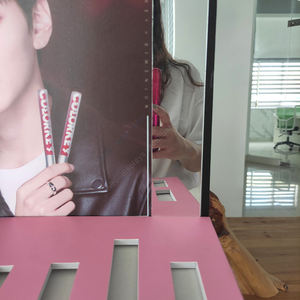 Metal Powder Coated Customizable Cosmetic Beauty Store Lip Gloss <b>Display</b> Stand with Logo Shelves Lipstick Floor <b>Display</b> <b>Rack</b> - Product Image 5