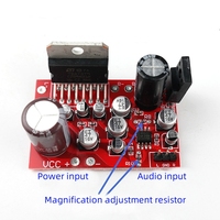 Tda738 38W + 38W Stereo güç amplifikatörü devre kartı modülü CD7379 çift kanal DC 9V-17.5V ses güç amplifikatörü kurulu elektronik kiti