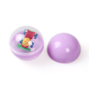 Cápsula vacía de plástico para máquina expendedora, <span class=keywords><strong>huevo</strong></span> <span class=keywords><strong>sorpresa</strong></span> de 45mm, transparente, novedad - Product Image 3