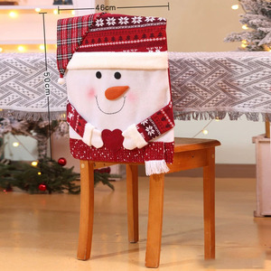 Housses de <span class=keywords><strong>chaise</strong></span> de Noël Décoration de Noël Poupées Housses de <span class=keywords><strong>chaise</strong></span> Ornements décoratifs Maison <span class=keywords><strong>Chaise</strong></span> Tabouret Couvre - Product Image 4