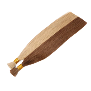 Extensiones de Cabello Humano Rubio Blanco al por Mayor Jasmine Beauty, Cabello Natural Ruso Remy Virgen, Cabello Humano a Granel - Product Image 3