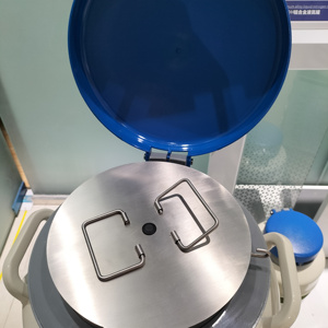 Recipiente de nitrógeno líquido de alta resistencia, tanque de almacenamiento LN2 de cuello ancho de 65L para almacenamiento de embriones congelados - Product Image 6