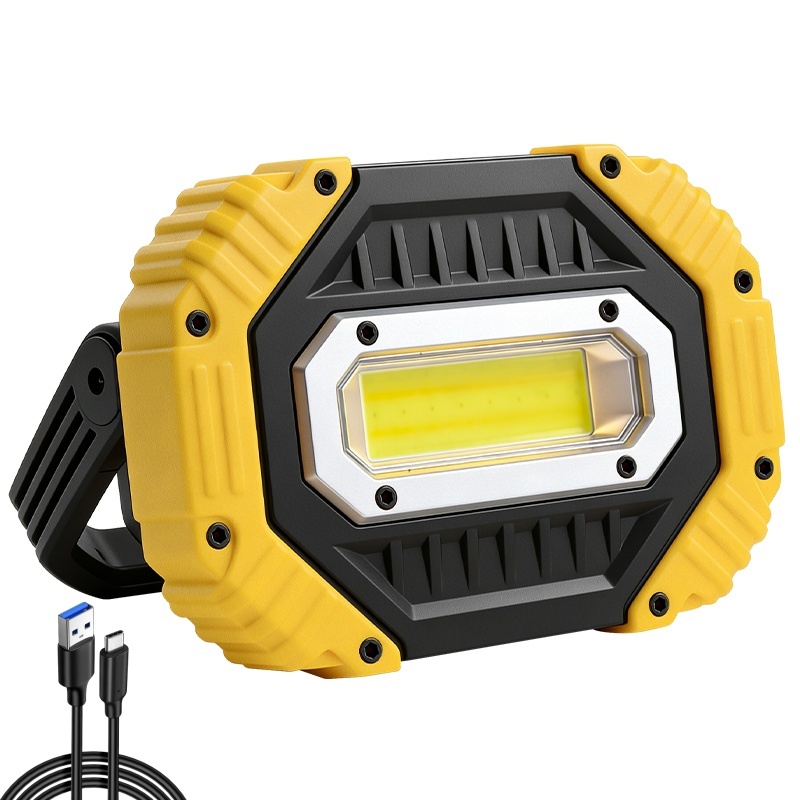 Outdoor Waterproof ABS Strong Light Portable Multi-function Rechargeable LED Work Light Emergency Night Market Office Light