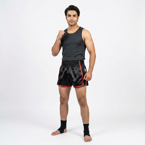 Hot Selling Men's Muay Thai Shorts Latest Style Fully Customizable Anti-Wrinkle Best Material Solid Pattern Reasonable Price - Product Image 1
