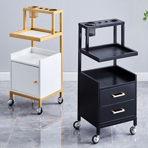 Zxm Hot Selling Beauty Salon Storage Trolley Mobile High-Quality Hair Salon Styling Car <b>Tool</b> Car Hair Salon Trolley - Product Image 3