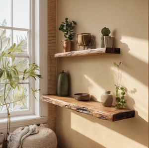 Fashion High Quality Home Furniture Nature <strong>Live</strong> <strong>Edge</strong> Storage Display Book Stacking Racks <strong>Shelf</strong> - Product Image 2