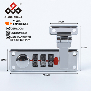 Hợp kim kẽm mật khẩu khóa cho vali hộp nhôm trường hợp khóa hộp đồ trang sức an ninh Khóa mặt trăng đồng đồng khóa cửa hợp kim kẽm - Product Image 3