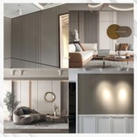Panneaux muraux 3D et dalles de plafond en WPC co-extrudé, design moderne européen/minimaliste, imperméables, pour hôtels, cuisines, extérieurs et villas