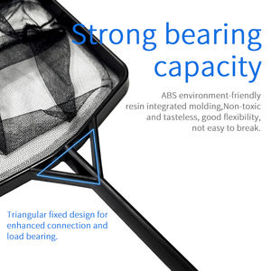 Venta al por mayor 43cm pequeño acuario cuadrado red de pesca ABS mango largo aparejos otros productos de pesca Diddle-Net pesca - Product Image 3