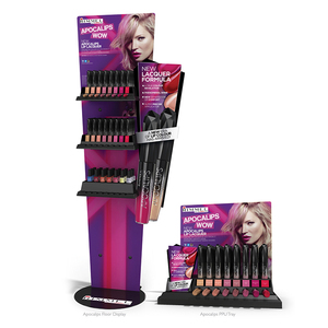 Exhibición de cartón corrugado de alta calidad, Cosméticos personalizados, lápiz labial, base de Perfume, estante de exhibición - Product Image 1